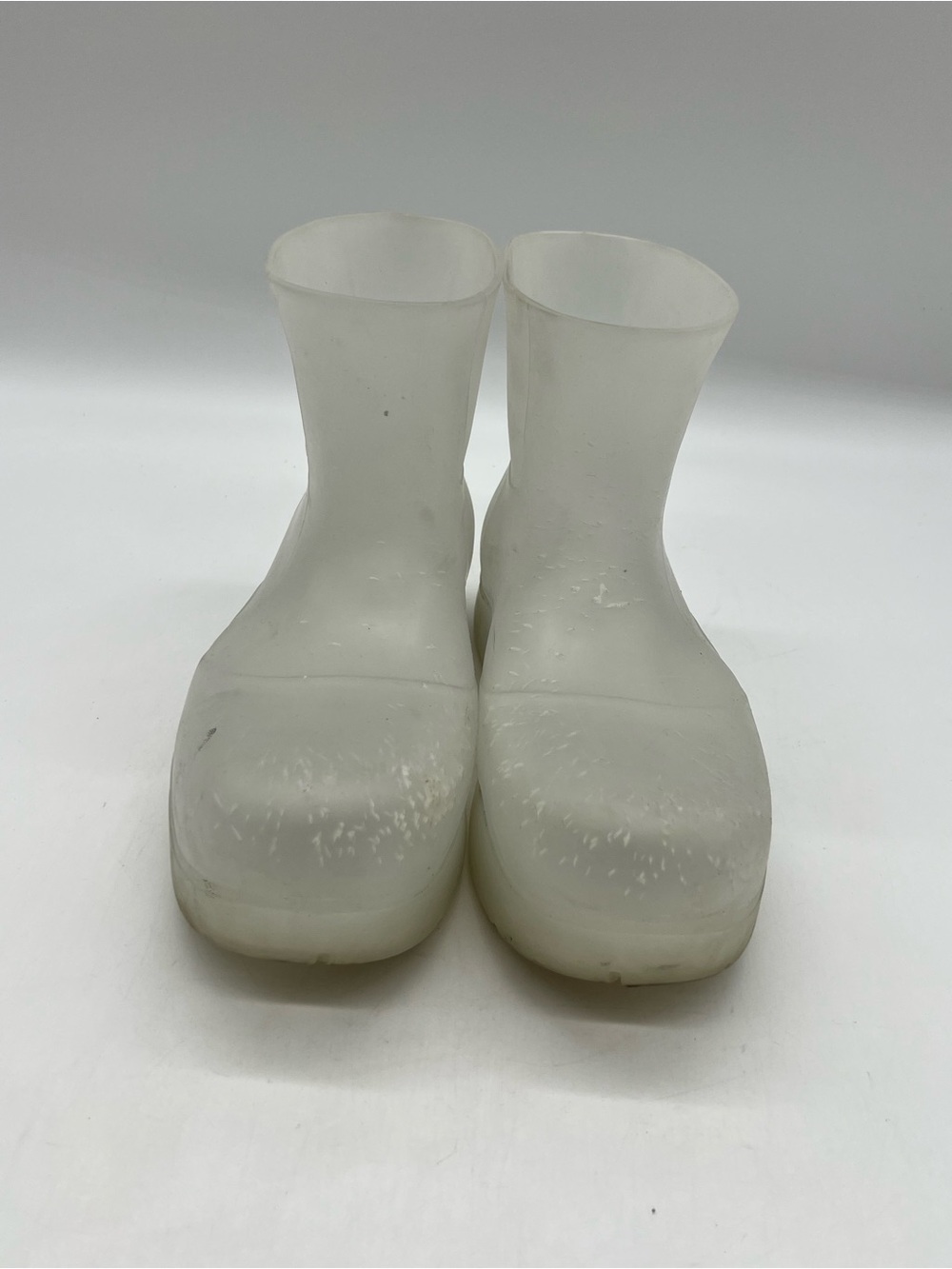 Bottega Veneta Icon Puddle Men’s Sz 43 Sz US 10 Clear Rubber Ankle Rain Boots.